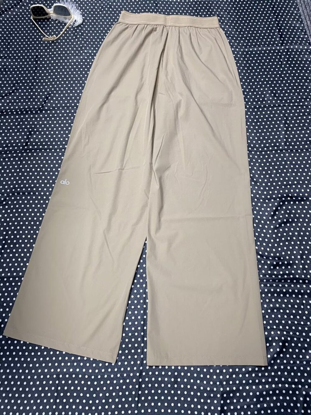 ALO Yoga Suit Up Trouser🍷GravelWide Leg Pants-Regular 30”🍒Chic|Everyday Wear - Picture 5 of 9